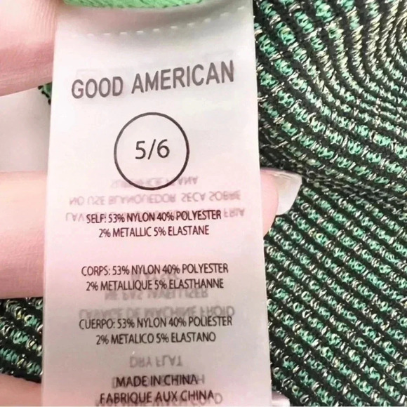 NWT Good American Summer Green Always Fits Sculpt Swim Dress, Size 2XL-3XL (2) - Picture 8 of 10